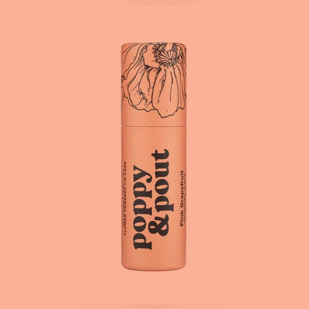 Poppy & Pout Pink Grapefruit Lip Balm